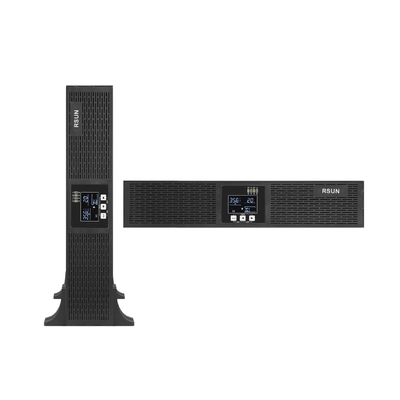 19 Inch 2U Li Ion UPS 1000W 2000W 3000W LCD RS232 True Double Conversion Online UPS