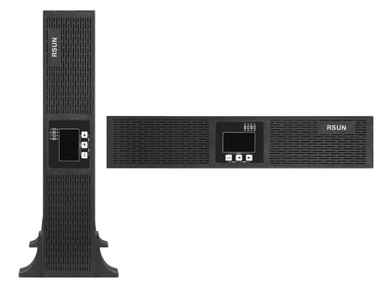 2U High Frequency Online UPS 19 Inch 3KVA Rack Mount UPS LCD For Server Metal Case